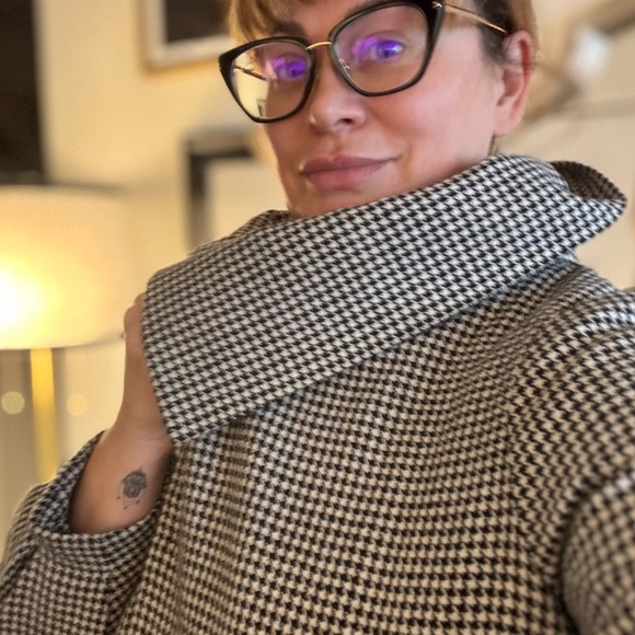 Houndstooth Light Coat sz M Beautiful Vintage!!!! - Picture 13 of 15